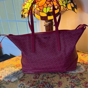 Tumi Everyday Tote Bag Raspberry Color NWOT